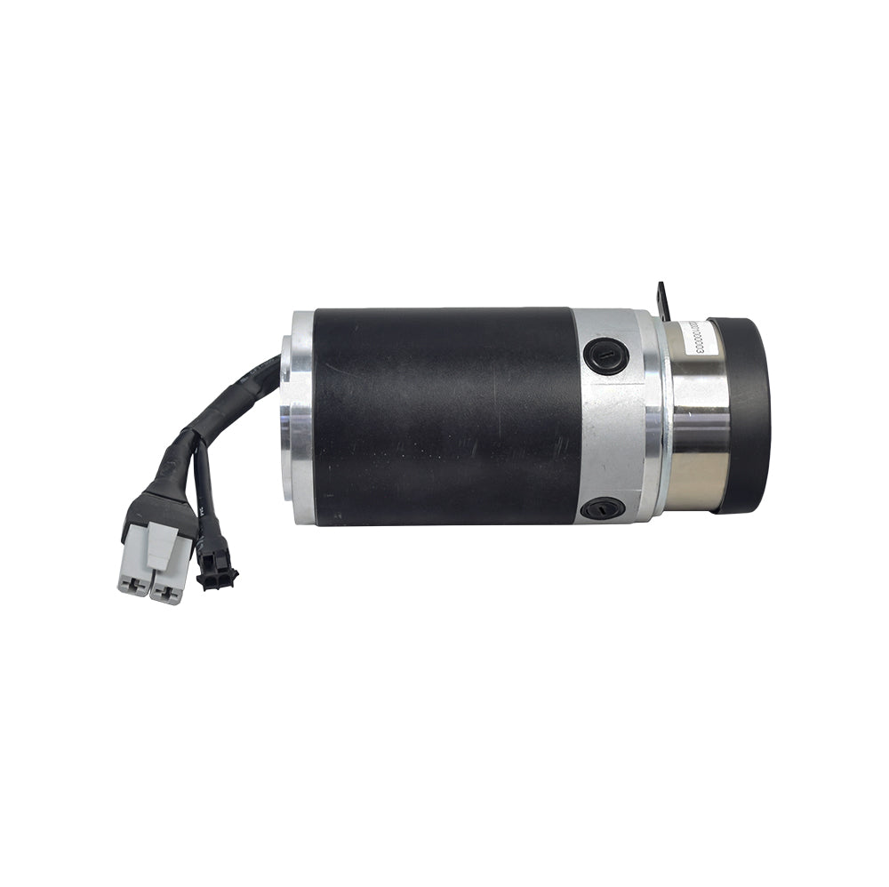 Motor Brake Assembly for the Pride Pursuit (SC713), featuring a black and silver cylindrical motor with a black cable and button.