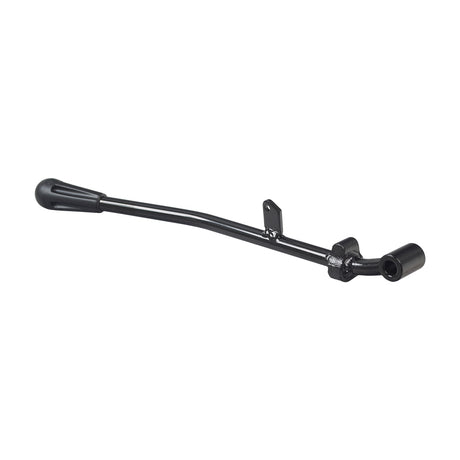 Seat Adjustment Lever for the Pride Victory 10, Victory 10 LX, Pursuit, Pursuit 2, & Pursuit XL, 11-1/4 long black metal bar with a handle and screw, for 18 x 18 Hi-Back CRS seat.