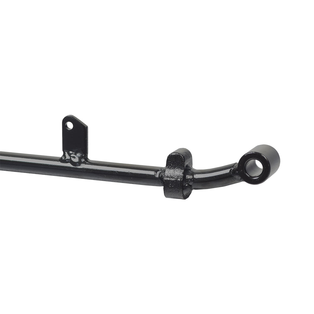 Seat Adjustment Lever for the Pride Victory 10, Victory 10 LX, Pursuit, Pursuit 2, & Pursuit XL, a black metal bar with a hole, designed for an 18 x 18 Hi-Back CRS seat.