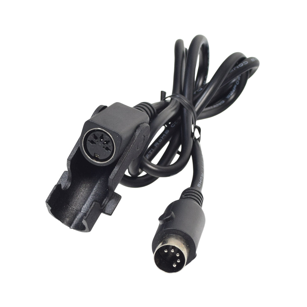 5-Pin Extension Cable for the Mega Motion Lift Chair, featuring a black cable with a connector, compatible with Pride Mobility LC-358 and LC-525 models.