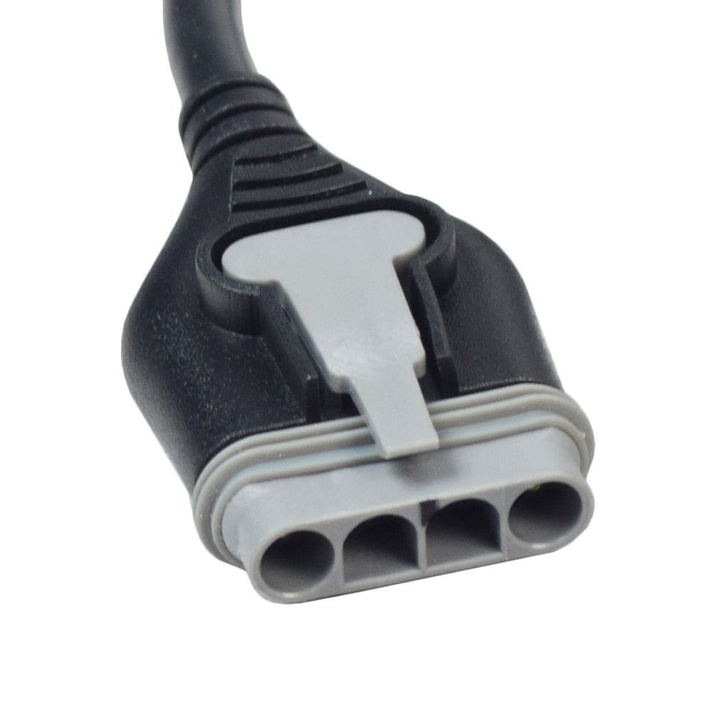 GC2/GC3 Joystick Remote for the Jazzy Select 6, Jazzy Select 6 Ultra, and Jazzy Sport Portable, featuring a black and grey cable with a grey connector and plug.