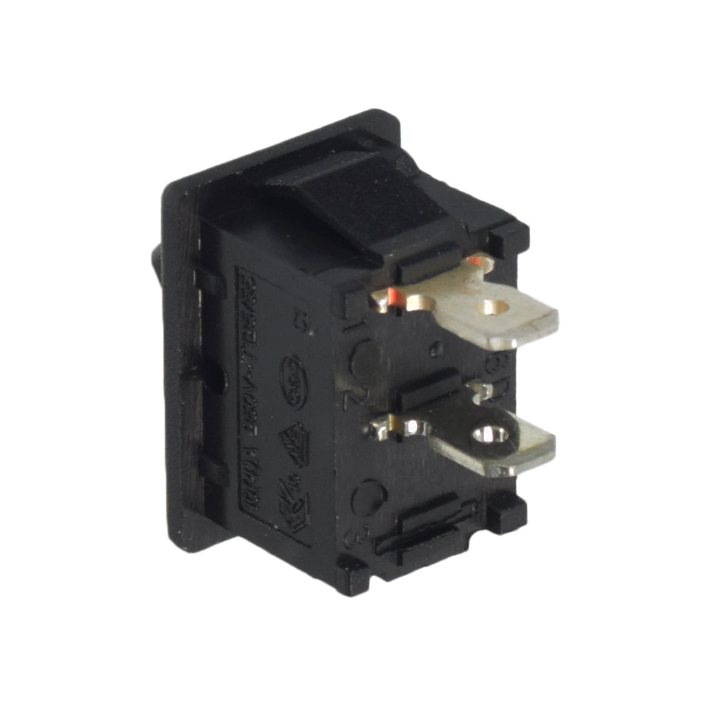 Rocker Switch for the Pride Wrangler (PMV600), featuring a black electrical device with a metal connector and visible number, essential for maintaining your scooter or power chair.