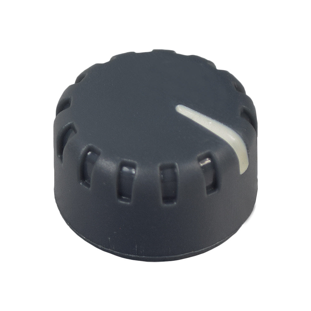 Speed Pot Knob for Go-Go Elite Traveller (SC40E/SC44E), Pride Pursuit (SC713), Pursuit 2 (SC7132), Pride Victory 9 (SC609), and Victory Sport (S710DXW); black circular plastic with a white stripe.