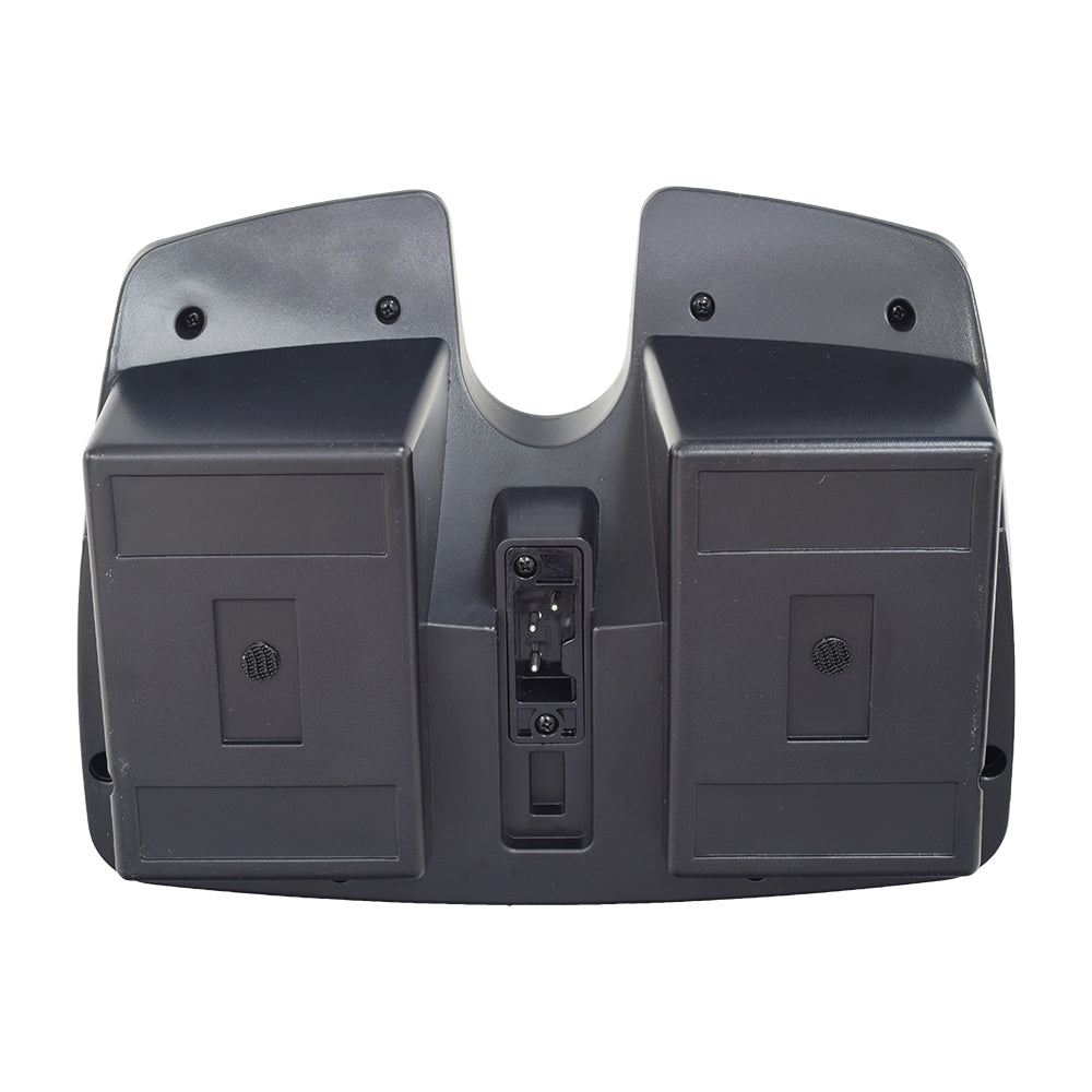 Standard Capacity Battery Box Assembly for the Go-Go Elite Traveller (SC40E/SC44E) showing a black rectangular box with two rectangular slots and a round vent on its surface.