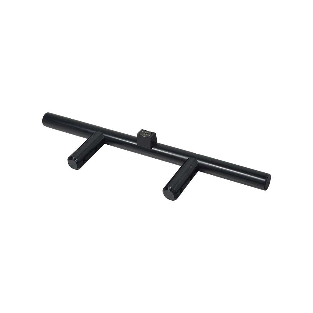 Rear Trapeze Bar Assembly for the Jet 3 Ultra, featuring a black metal bar with two holes and a visible nut. Ideal for maintaining your scooter or power chair's functionality.