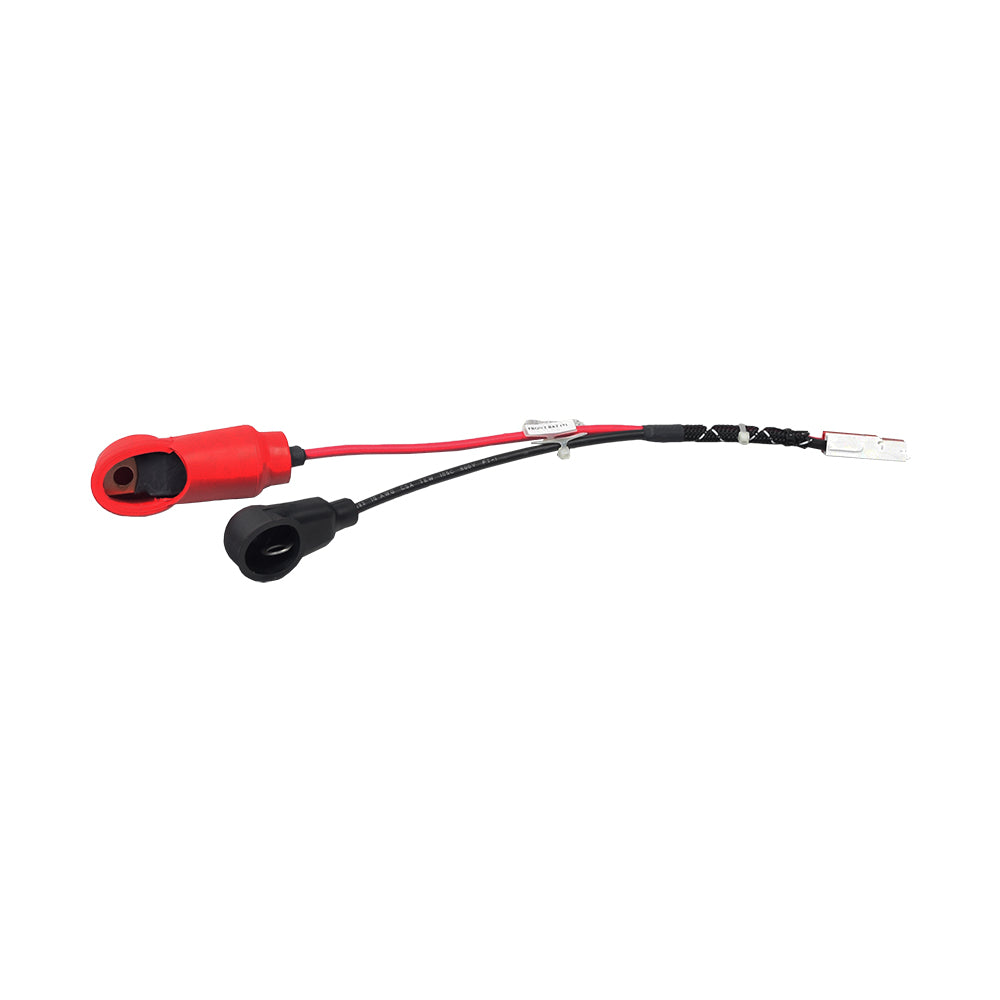 Quick Disconnect Front Battery Cable for the Jet 2, Jet 3, & Jet 10, featuring a close-up view of the cable with a fuseable link, essential for maintaining power chair functionality.