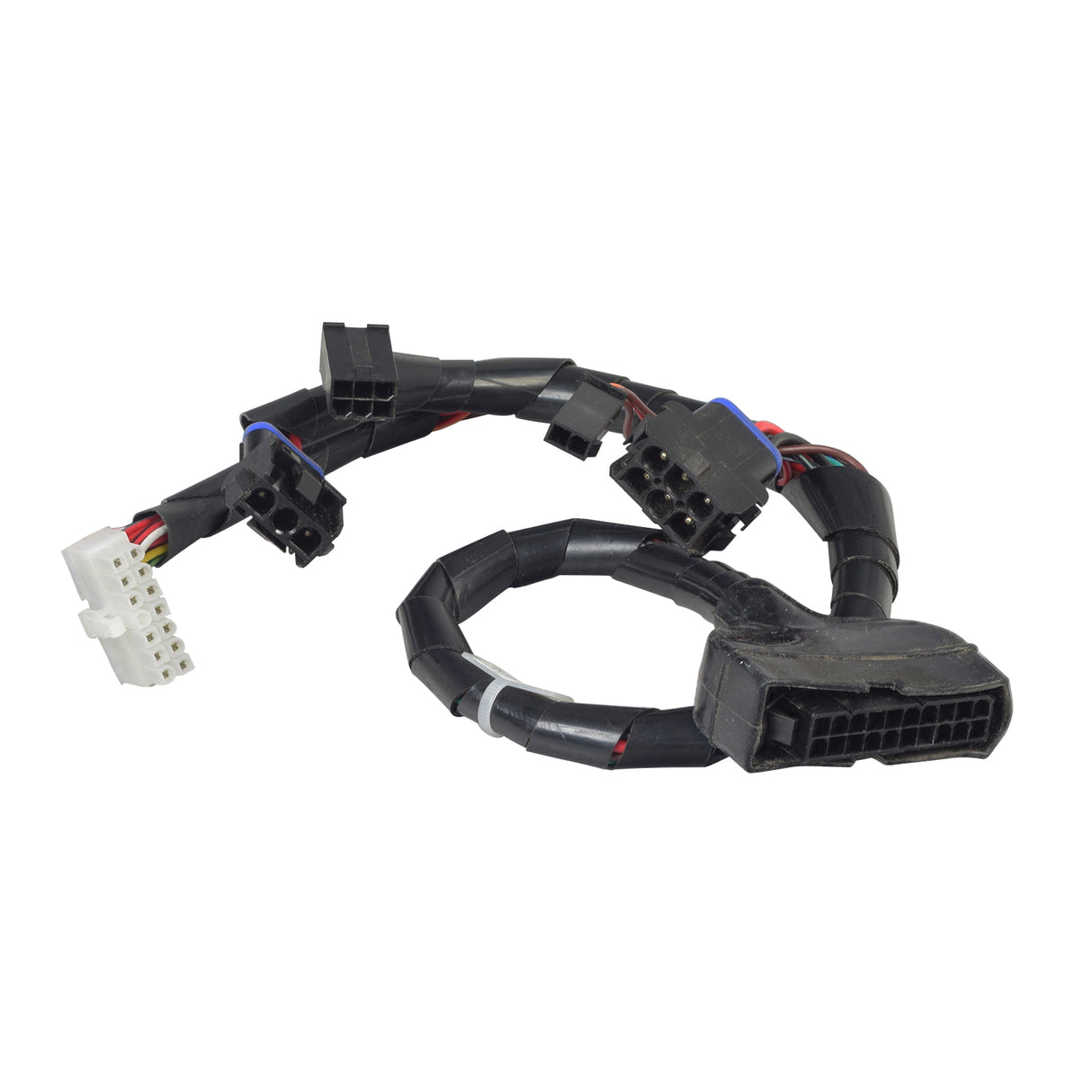 Controller Interface Harness for the Pride Victory 10 (SC710), featuring a black electrical wire with red and white connectors, essential for maintaining scooter or power chair functionality.