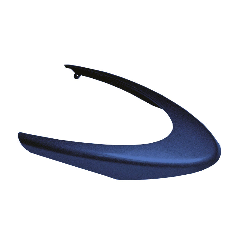 Blue Front Fender Insert for the Go-Go Elite Traveller Plus (SC53) & Go-Go Sport (S73), a crescent-shaped trim piece with a central hole, designed to fit onto the front fender of 3-wheel scooters.