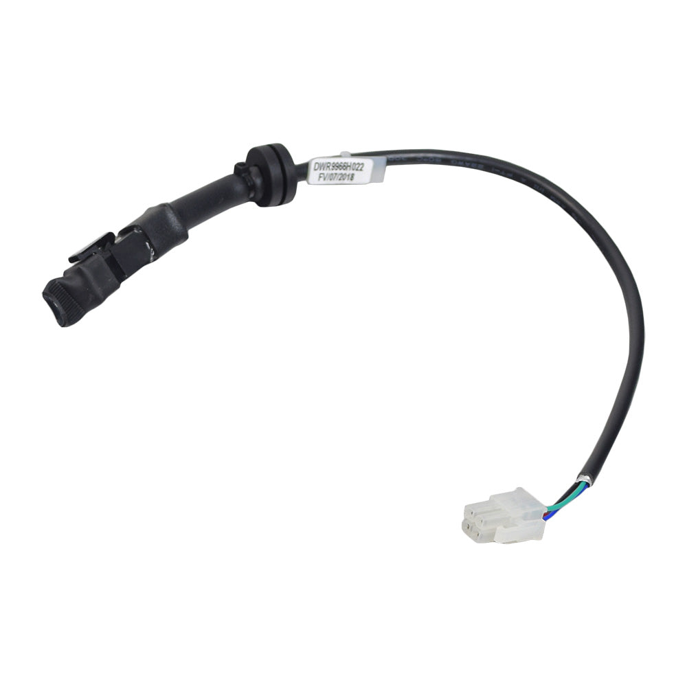 Controller Programming Harness for the Pride Victory 9, Victory 10, and Travel Pro, featuring a black wire with white connectors and blue wires, essential for the S-Drive controller system.