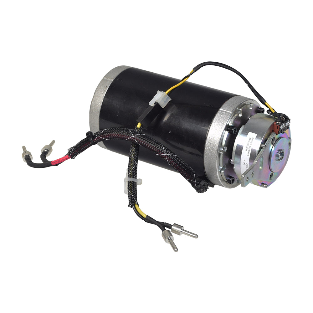 Motor and Brake Assembly for the Go-Go Elite Traveller Plus & Go-Go Sport (Blemished) featuring a black and silver electric motor with minor scratches, designed specifically for Go-Go models SC53/SC54 and S73/S74.