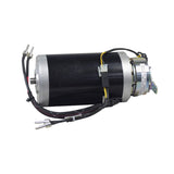 Motor and Brake Assembly for the Go-Go Elite Traveller Plus (SC53/SC54) and Go-Go Sport (S73/S74), featuring a black and silver electric motor with visible wires and a black cylinder component.