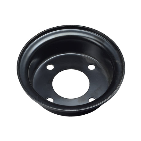 Rear Wheel Inner Rim for Pride Mobility Scooters, a black round object with multiple holes, designed for various Pride models of scooters and power chairs.