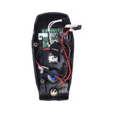 Upper Console Assembly for the Go-Go Elite Traveller Plus (SC53/SC54) featuring a black plastic shroud, LED meter, key switch, horn button, speed pot knob, harness, and wires.