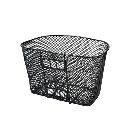 Black Wire Mesh Basket for PaceSaver Scooters. The basket is rectangular with fine black mesh and measures 9x14x9.75, ideal for carrying personal items. Bracket for mounting sold separately.