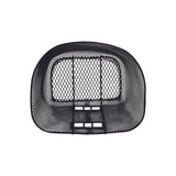 Black Wire Mesh Basket for PaceSaver Scooters, shown with sturdy mesh design, ideal for carrying essentials. 9x14x9.75 dimensions.