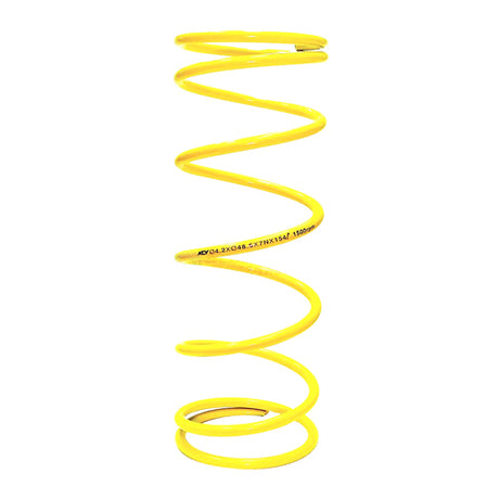 Performance Compression Spring for 50cc, 125cc, and 150cc GY6 Engines, coiled and prominently displayed, designed to engage the belt and regulate CVT transmission gear changes.