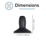 Joystick knob dimensions: 1-11/16 in (4.29 cm) base diameter and 1-5/8 in (4.13 cm) tall