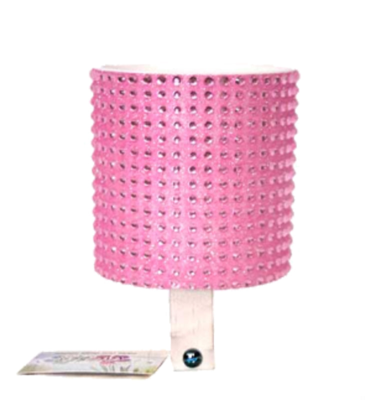 Pink Rhinestone Cruiser Candy Cup Holder for Bikes & Scooters features a sparkly rhinestone-studded design. It mounts on handlebars, offering easy beverage access and adding a stylish flair to your ride.