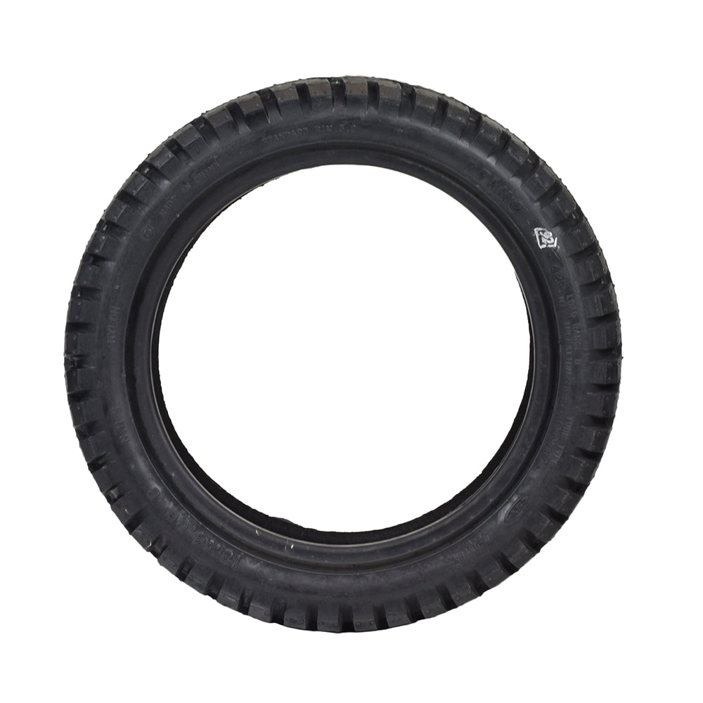 13x4 (13x4.00-8) Pneumatic Tire for Vintage Mobility Gatsby & Gatsby X Scooters, featuring a close-up view of the tire's fine C-9328 tread pattern, ideal for aftermarket replacement.