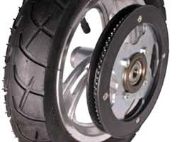 Pocket Mod Stock Rim Rear Wheel Assembly with 3-Spoke Rim for the Razor Pocket Mod (Version ...