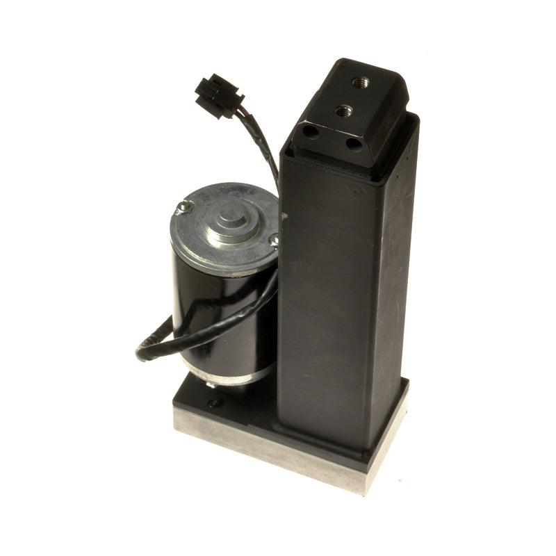 Power Seat Lift Actuator Assembly for the Jazzy 1103 Ultra and Quantum 6000 Power Chair, featuring a robust black cylinder with a metal cap and attached wiring, designed for heavy-duty seat elevation.