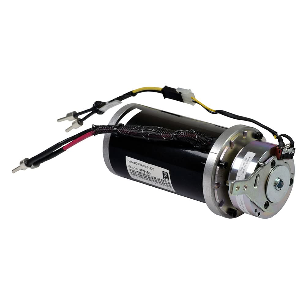 Pride Go-Go Elite Traveller & Ultra X replacement motor and brake assembly with power connector, DRVASMB1976