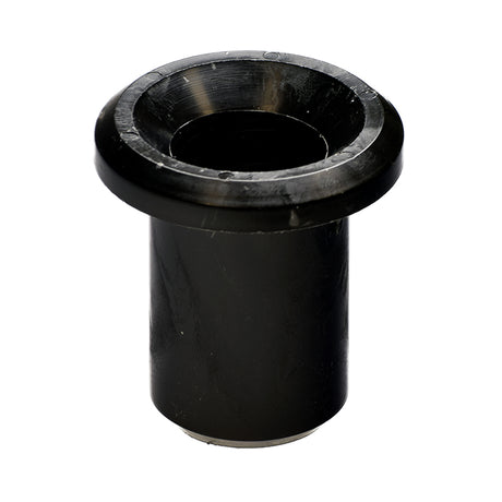 2 Seat Post Bushing for Pride Mobility Scooters, a black cylindrical plastic piece with a central hole, designed to fit atop the scooter's seat post, compatible with most Pride and Go-Go models.