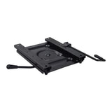 Side view of Pride Pursuit 2 seat plate assembly MEC145492 showing swivel and seat slide release levers