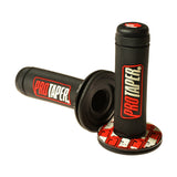 Pro Taper Handlebar Grip Set for Scooters, ATVs, & Dirt Bikes, featuring a close-up of the black handlebar grips with diamond pattern texture and visible Pro Taper logo.