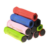 Propalm Handlebar Grip Set for Mobility Scooters: A stack of high-density, colorful grips, designed as 5-1/8 long handles for 7/8 handlebars, displayed in various vibrant colors.