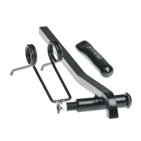 Seat Swivel Handle for Golden Technologies Scooters (Before 2006), featuring a black pedal, a screw, and a handle, designed for first-generation Companion GC221, 321, or 421 models.