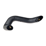 Push Handle for Quantum Power Chairs with Tru-Balance 2 Power Tilt or Synergy Seat, featuring a black plastic tube and screws. Available for both left and right sides.