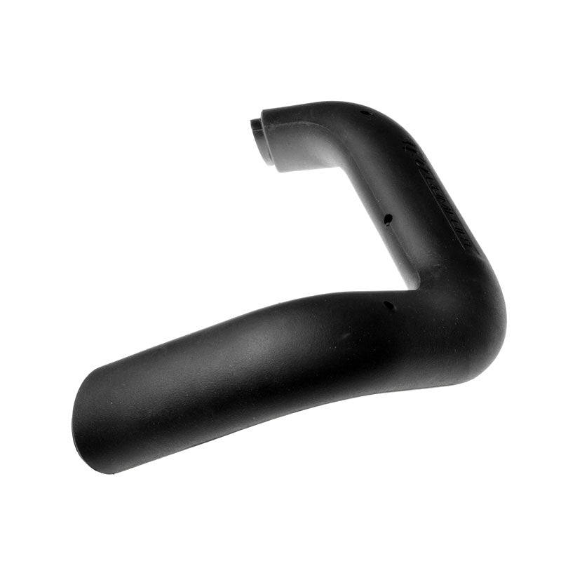 Push Handle for Quantum Power Chairs with Tru-Balance 2 Power Tilt or Synergy Seat, featuring a sleek black plastic tube, designed for left or right side attachment.