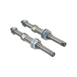 Hub and QR Axle for the Aquatec Ocean Ergo Shower Chair (Set of 2), featuring stainless steel metal rods with attached nuts, providing durable, corrosion-resistant parts for secure assembly.