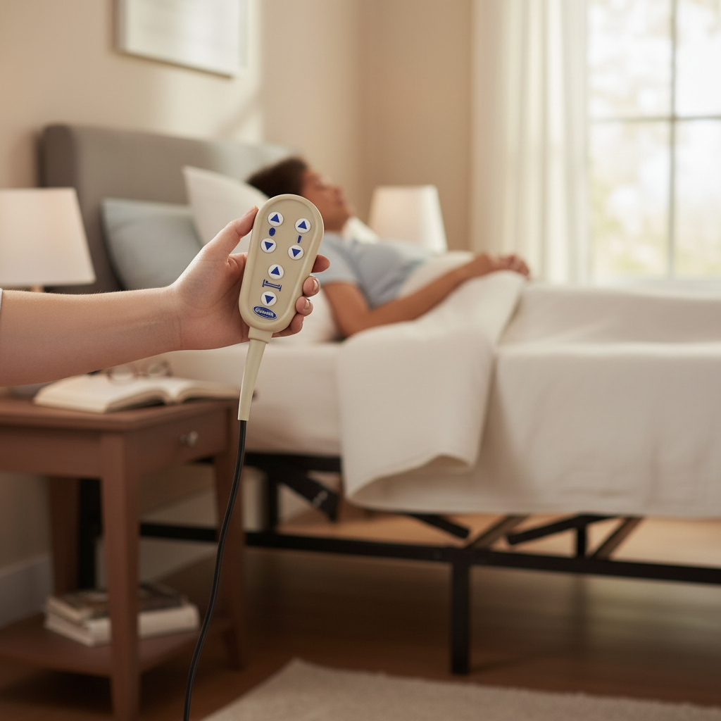 6-Button 3-Function Hand Control Pendant for the Invacare G-Series Full Electric Bed (60108014)