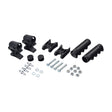 Side Frame Hardware & Grip Kit for the Invacare Tracer EX2 Wheelchair (Set of 2) displaying various black plastic parts, screws, nuts, hand grips, and assembly instructions.