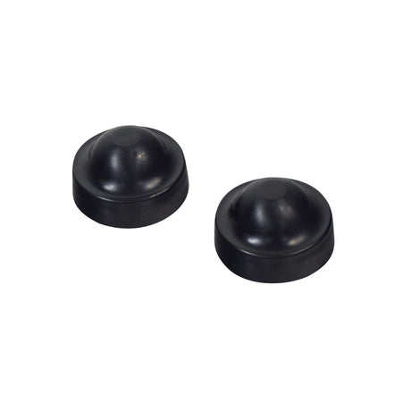 Caster Fork Cap for Invacare Tracer EX2, Tracer SX5, Tracer IV, & 9000 SL Wheelchairs (Set of 2) – two black, round plastic caps designed to protect wheelchair caster head tubes from dirt and moisture.