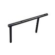 Full Length Arm Tube for Invacare Pronto Series Power Chairs, a black metal bar with pre-drilled holes for mounting bolts and height adjustments, used for armrests on various Invacare power chair models.