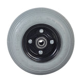 9x3 (2.80/2.50-4) Pneumatic Caster Wheel Assembly for Invacare Storm Series Power Chairs, showcasing a black rim and rubber tire, ideal for enhancing mobility on selected power chair models.