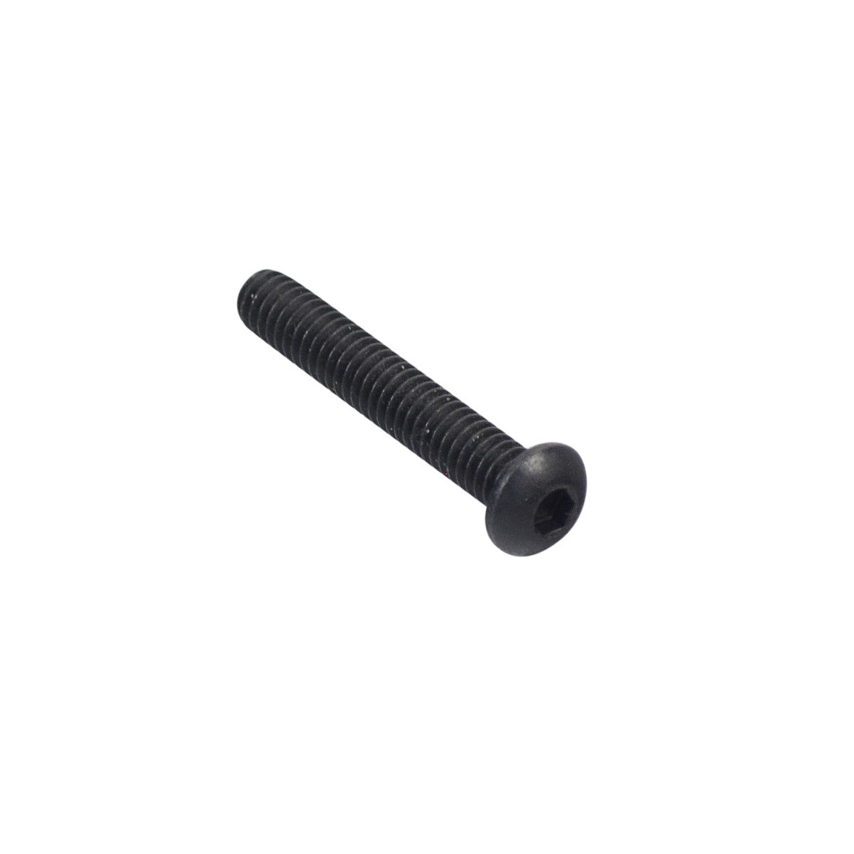 1/4-20x1-5/8 Screw for Invacare Power Chairs, featuring a round button head, used for mounting swing-away armrests.