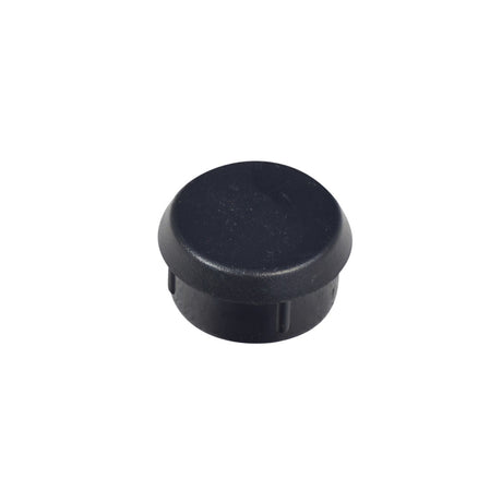 Rear Headtube Cap for the Invacare Pronto M50, M51, M61, and M91, a black round plastic object, designed to protect caster assemblies from dust and corrosion.