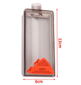 Inlet HEPA Filter for the Invacare Oxygen Concentrator, shown in a clear rectangular plastic container with a red label, designed to visually inspect dust and contaminants without removal.