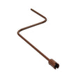 Dark Brown Emergency Crank for Invacare Homecare Full Electric & Semi Electric Beds, featuring a curved metal rod with a hole for manual bed adjustments during power outages.