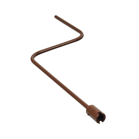 Dark Brown Emergency Crank for Invacare Homecare Full Electric & Semi Electric Beds, featuring a curved metal rod with a hole for manual bed adjustments during power outages.