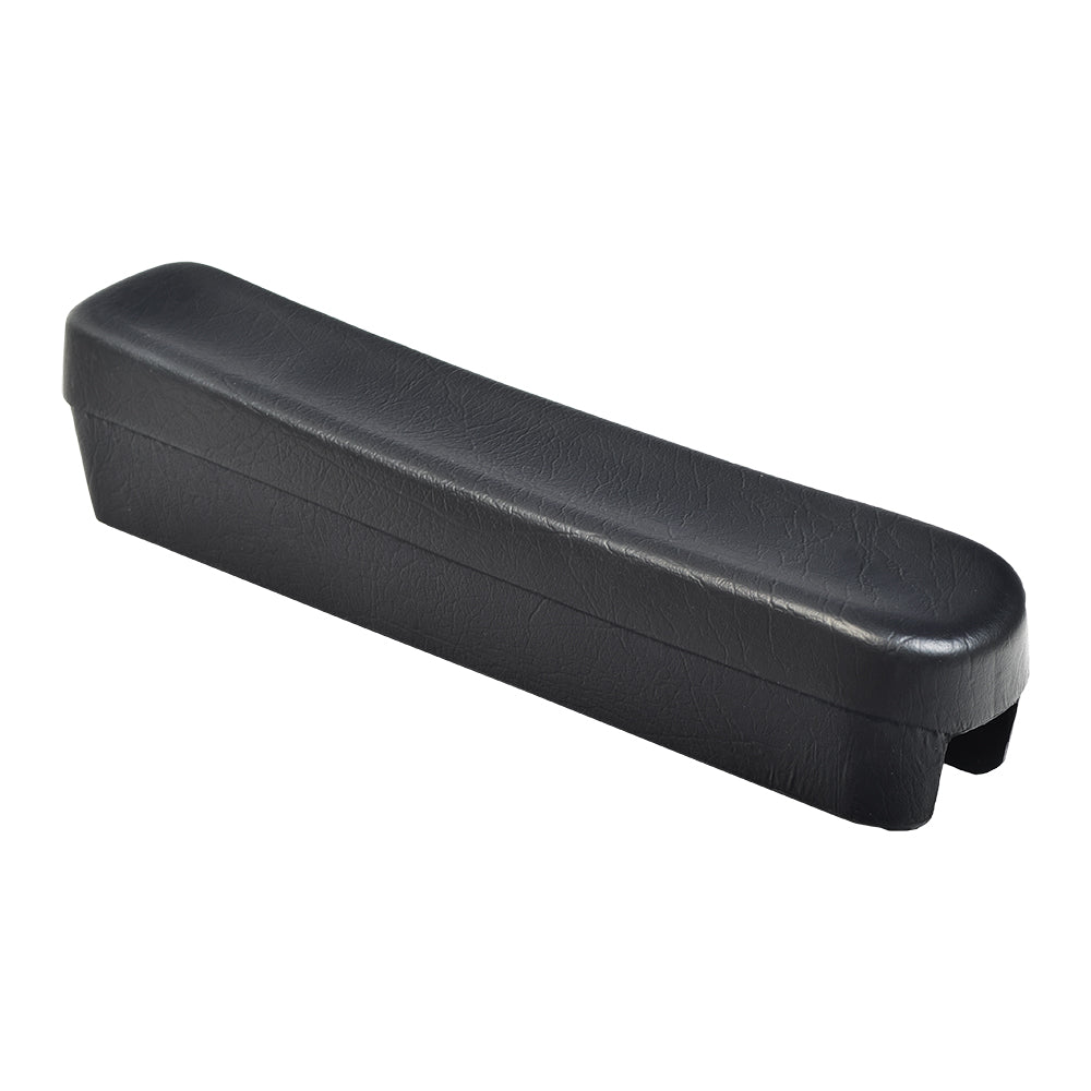 12-1/2 Armrest Pad for the Invacare Pronto 31, a black rectangular pad with a lid, including adjustment knob and mounting screws, designed for either side of the power chair.