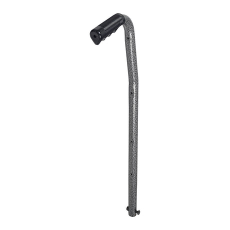 18 Cane-Style Back Handle with Silver Vein Finish for Invacare Tracer SX5 & Tracer SX5 Recliner Wheelchairs, featuring a metal walking stick with a black handle, designed for easy installation and optimal grip.