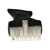 Q-Logic Harness Run Plug for Jazzy 614 and J6 Power Chairs, shown as a close-up of a white plastic connector with a hole in the middle, designed for Q-Logic systems.