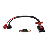 Quick Disconnect Battery Cable with Fuseable Link for the Pride Hurricane (PMV5001) and Legend XL (SC3450) featuring a robust red handle and black cable, designed for easy and secure battery dismounting.