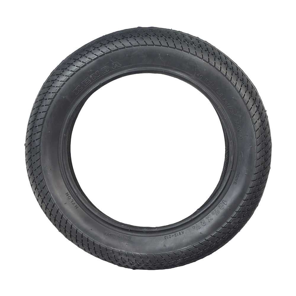 12-1/2x2-1/4 Scooter Tire with K912 Tread, featuring a directional v-shaped sipes design, ideal for electric and kick scooters.