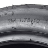 Close-up of a 2.75-10 Tubeless Pneumatic Scooter Tire featuring the C917 tread pattern, suitable for street-legal mopeds.